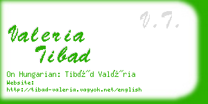 valeria tibad business card